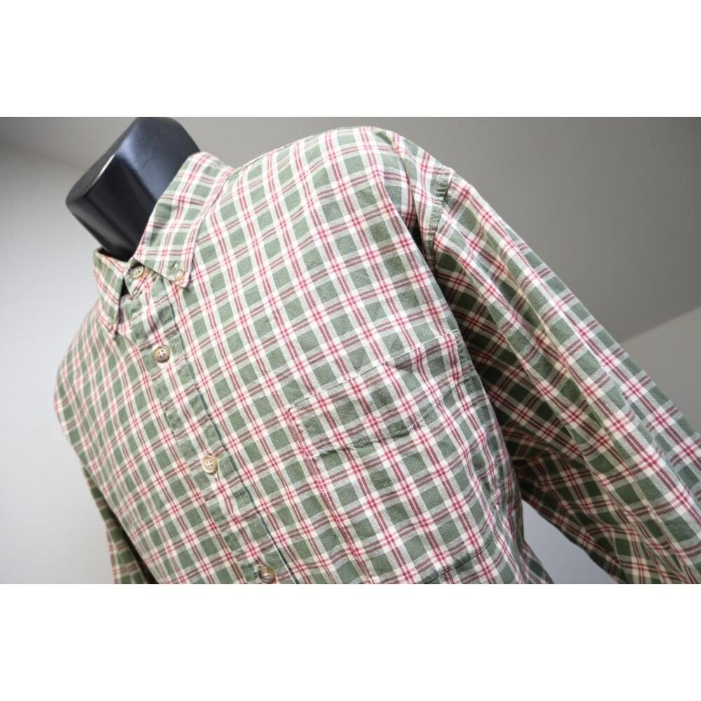 Abercrombie & Fitch Plaid Over Dress Shirt Camp Hiking Button Up Mens Sz Large